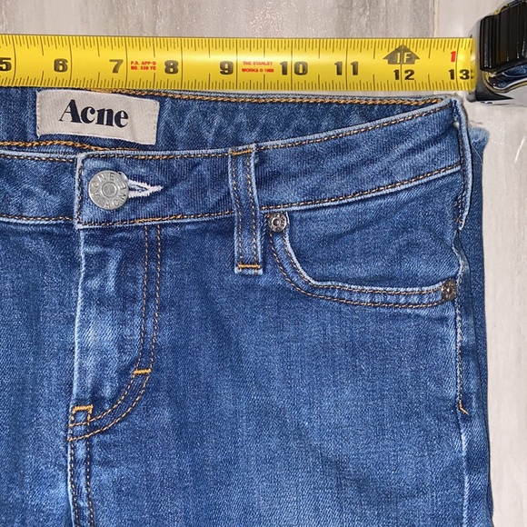 Acne Studios Kex Marine Skinny Raw Hem Stretch Jean, 25x30, EUC, $310 MSRP - Picture 6 of 12